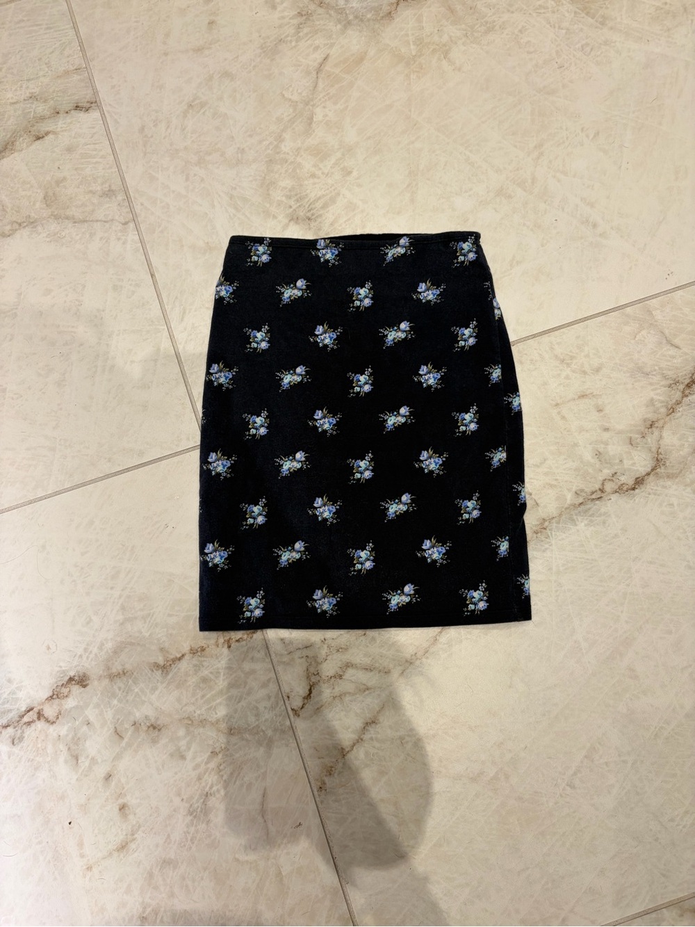 Abercrombie & Fitch Floral Mini Skirt XS Y2K 90s Stretch Bodycon